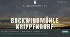 Desktop Screenshot of bockwindmuehle-krippendorf.de